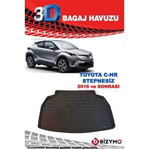 Toyota C-hr Stepnesiz 2016 Ve Sonrası 3d Bagaj Havuzu Bizymo