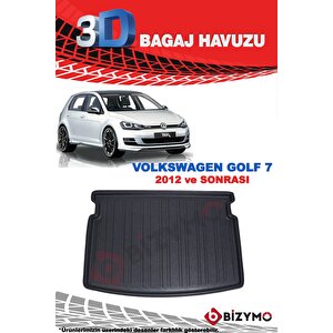 Volkswagen Golf 7 2012 Ve Sonrası 3d Bagaj Havuzu Bizymo