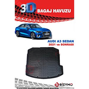Audi A3 Sedan 2021+ 3d Bagaj Havuzu Bizymo