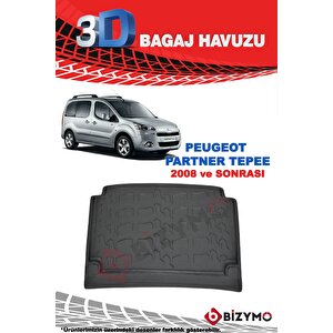 Peugeot Partner Tepee 2008-2018 3d Bagaj Havuzu Bizymo