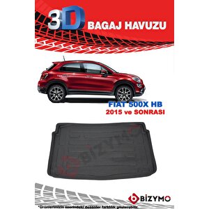 Fiat 500x Hb 2015 Ve Sonrası 3d Bagaj Havuzu Bizymo
