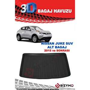 Nissan Juke Suv Alt Zemin 2015 Ve Sonrası 3d Bagaj Havuzu Bizymo
