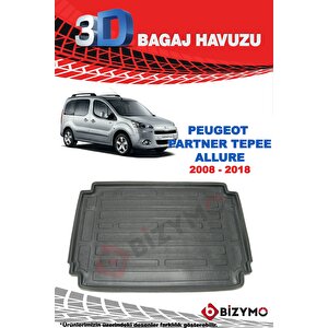 Peugeot Partner Tepee Allure 2008-2018 3d Bagaj Havuzu Bizymo