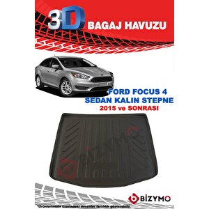 Ford Focus 3 Sedan Kalın Stepne 2011-2014 3d Bagaj Havuzu Bizymo