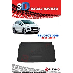 Peugeot 3008 2010-2016 3d Bagaj Havuzu Bizymo