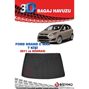 Ford Grand C-max (7 Kişi) 2011 Ve Sonrası 3d Bagaj Havuzu Bizymo