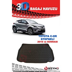 Toyota C-hr Stepneli 2016 Ve Sonrası 3d Bagaj Havuzu Bizymo