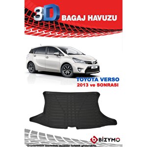 Toyota Verso 2013 Ve Sonrası 3d Bagaj Havuzu Bizymo