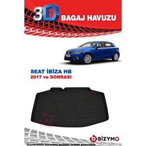 Seat İbiza Hb 2017 Ve Sonrası 3d Bagaj Havuzu Bizymo