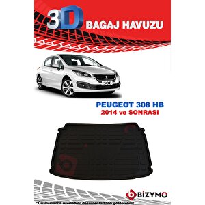 Peugeot 308 Hb 2014 Ve Sonrası 3d Bagaj Havuzu Bizymo