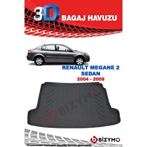 Renault Megane 2 Sedan 2004-2009 Ve Sonrası 3d Bagaj Havuzu Bizymo