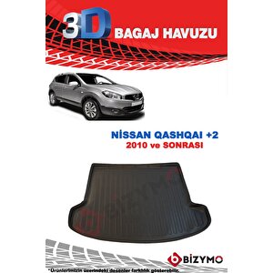Nissan Qashqai +2 Suv 2010 Ve Sonrası 3d Bagaj Havuzu Bizymo