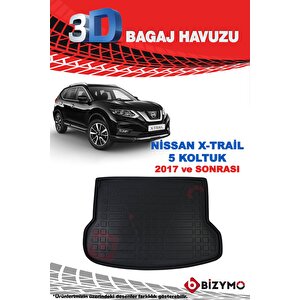 Nissan X-trail 5 Koltuk 2017 Ve Sonrası 3d Bagaj Havuzu Bizymo