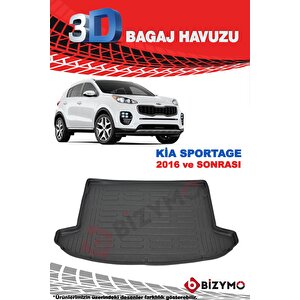 Kia Sportage 2016 Ve Sonrası 3d Bagaj Havuzu Bizymo