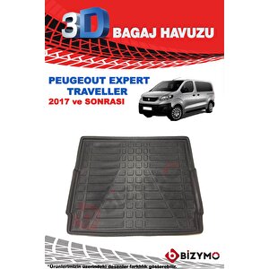 Peugeot Expert Traveller 2017 Ve Sonrası 3d Bagaj Havuzu Bizymo