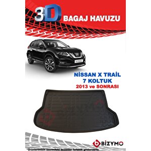 Nissan X-trail 7 Koltuk Suv 2013 Ve Sonrası 3d Bagaj Havuzu Bizymo