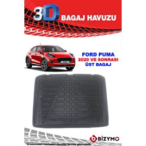Ford Puma 2020+ Üst 3d Bagaj Havuzu Bizymo