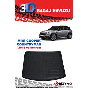 Mini Cooper Countryman 2018 Ve Sonrası 3d Bagaj Havuzu Bizymo