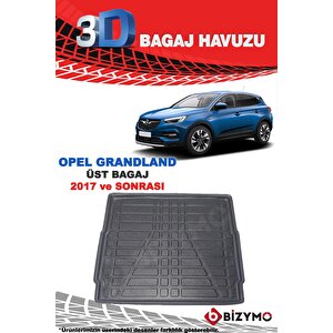 Opel Grandland Üst Kısım 2017 Ve Sonrası 3d Bagaj Havuzu Bizymo
