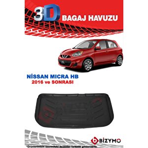 Nissan Micra Hb 2016 Ve Sonrası 3d Bagaj Havuzu Bizymo