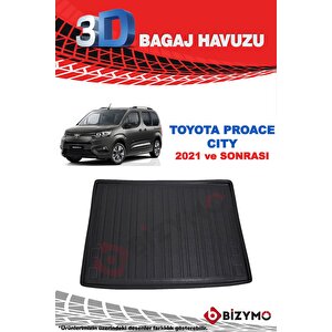 Toyota Proace City 2021+ 3d Bagaj Havuzu Bizymo