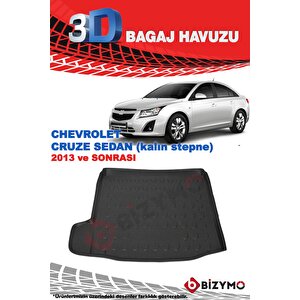 Chevrolet Cruze Sedan (kalın Stepne) 2009-2012 Ve Sonrası 3d Bagaj Havuzu Bizymo