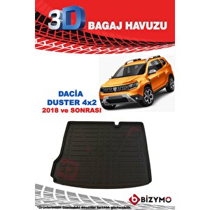 Dacia Duster 4x2 2018-2022 3d Bagaj Havuzu Bizymo