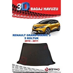 Renault Grand Scenic 3 (5 Koltuk) 2010-2011 3d Bagaj Havuzu Bizymo