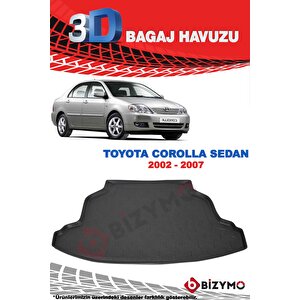 Toyota Corolla Sedan 2002-2007 3d Bagaj Havuzu Bizymo