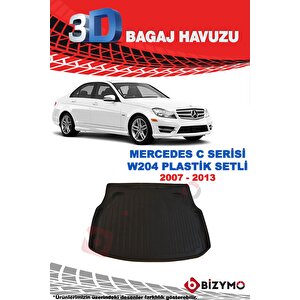 Mercedes C Serisi W204 Sedan Plastik 2007-2013 3d Bagaj Havuzu Bizymo