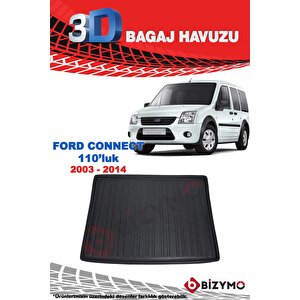 Ford Connect Cepsiz 110'luk 2003-2014 3d Bagaj Havuzu Bizymo