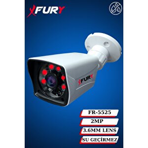 Fury 6 Kameralı 2mp Full Hd Görüntü 6 Atom Led Gece Görüşlü Dış Mekan Güvenlik Kamerası Seti 320gb