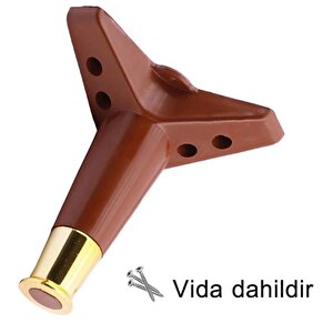 8 Adet Golden Ayak 15 Cm Kahve Altın Gold Mobilya Kanepe Sehpa Ünite Koltuk Ayağı Baza Ayak Ayakları