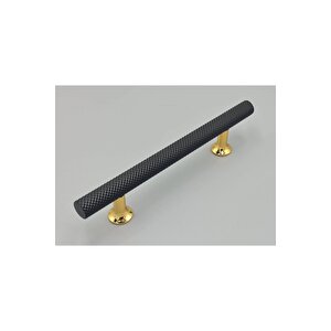 Mobilya Dolap Kulpu Mutfak Çekmece Kulpu Çizgili Dal Siyah Gold 160 Mm 1 Adet