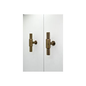 Handles Kulp Mobilya Dolap Mutfak Çekmece Kulpu 158 Mat Antik Sarı Düğme 2 Adet