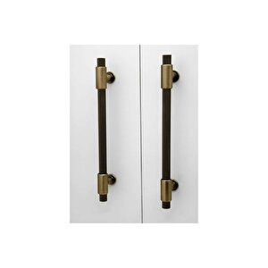 Erva Handles 158 Mat Antik Sarı Mobilya Tv Ünitesi Dolap Mutfak Çekmece Kulpu 160 Mm 5 Adet