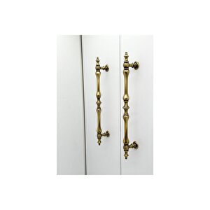 Şehzade Antik Sarı Mobilya Dolap Mutfak Çekmece Kulpu 224 Mm ( 22.4 Cm ) 5 Adet