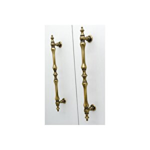 Şehzade Antik Sarı Mobilya Dolap Mutfak Çekmece Kulpu 224 Mm ( 22.4 Cm ) 5 Adet