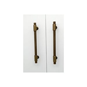 Handles Kulp Mobilya Dolap Mutfak Çekmece Kulpu 158 Mat Antik Sarı 224 Mm ( 22,4 Cm ) 5 Adet