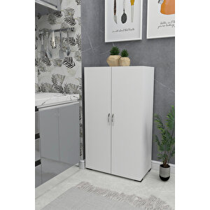 2 Kapılı Çok Amaçlı Dolap Mutfak - Banyo - Hol - Ofis - Koridor - Kiler 2 Kapaklı