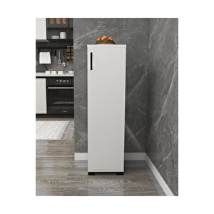 Çok Amaçlı Tek Kapaklı Mini Dolap Erzak Dolabı Banyo Dolabı