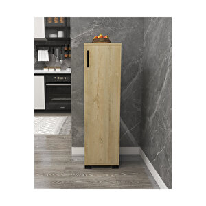 Çok Amaçlı Tek Kapaklı Mini Dolap Erzak Dolabı Banyo Dolabı