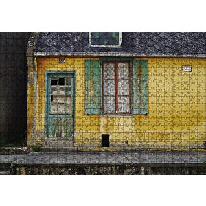 Nostaljik Ev Puzzle Yapboz Mdf Ahşap 500 Parça
