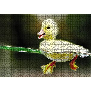 Yavru Sarı Ördek Puzzle Yapboz Mdf Ahşap 1000 Parça