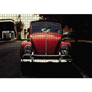 Kırmızı Vosvos Puzzle Yapboz Mdf Ahşap 1000 Parça