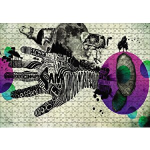 Hand Fingers Surrealism Puzzle Yapboz Mdf Ahşap 500 Parça