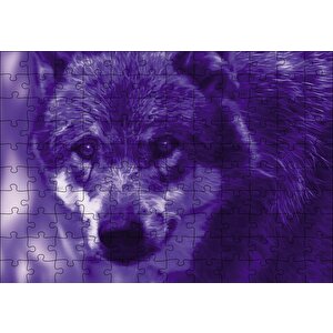 Mavi Kurt Fantastik Puzzle Yapboz Mdf Ahşap 120 Parça