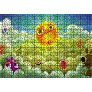 Çizgi Film Sahnesi Puzzle Yapboz Mdf Ahşap 1000 Parça