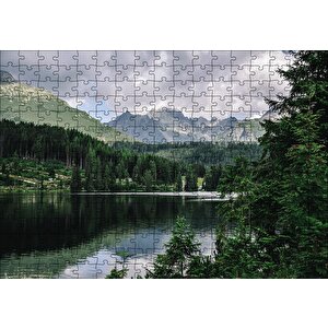 Göl Orman Dağ Puzzle Yapboz Mdf Ahşap 255 Parça
