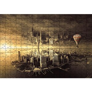 Fantaztik Şehir Puzzle Yapboz Mdf Ahşap 255 Parça
